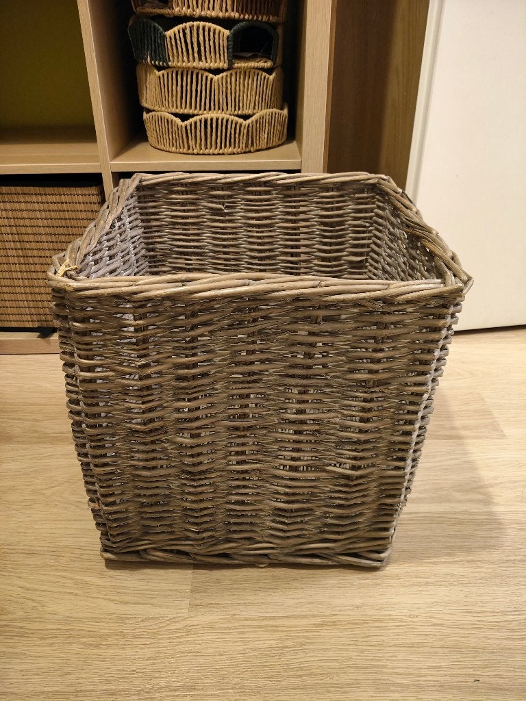 Gratis rotan opbergmand, Ophalen, Rechthoekig, Riet, Mand
