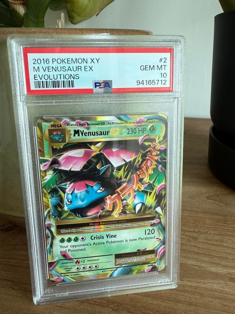 Mega Venusaur EX - Evolutions - PSA 10, Ophalen of Verzenden, Zo goed als nieuw