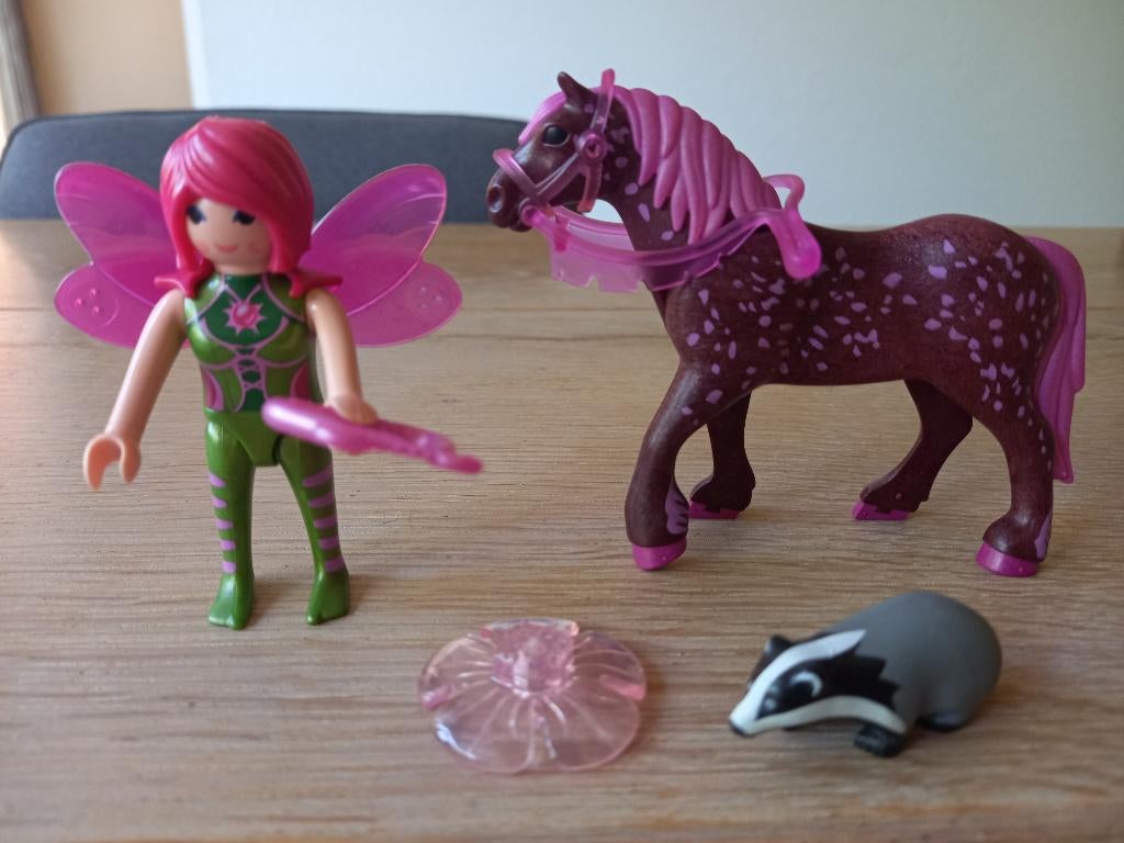 Playmobil Fee Surya met Ruby paard - 5449 COMPLEET, Ophalen of Verzenden, Zo goed als nieuw, Complete set
