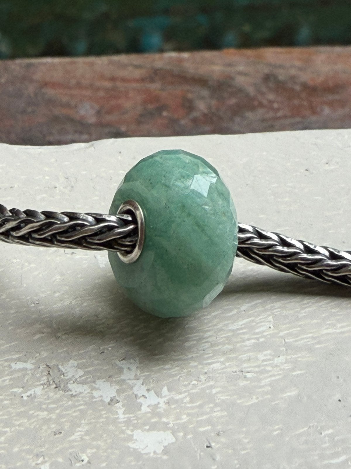 Trollbeads Amazoniet ongedragen zacht licht groen, Sieraden, Tassen en Uiterlijk, Bedels, Ophalen of Verzenden, Nieuw, Glas of Kristal