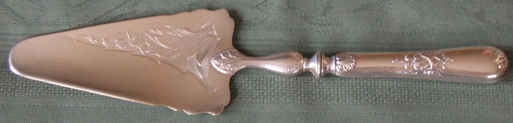 Nr G204: Verzilverde Jugendstil taartschep, Antiek en Kunst, Ophalen of Verzenden