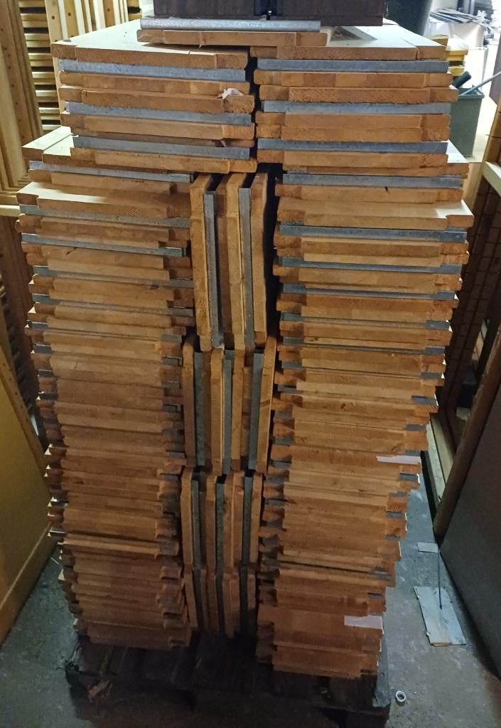 Scanda Houten legbord stelling boeken kast 30 diep, Ophalen, Zo goed als nieuw