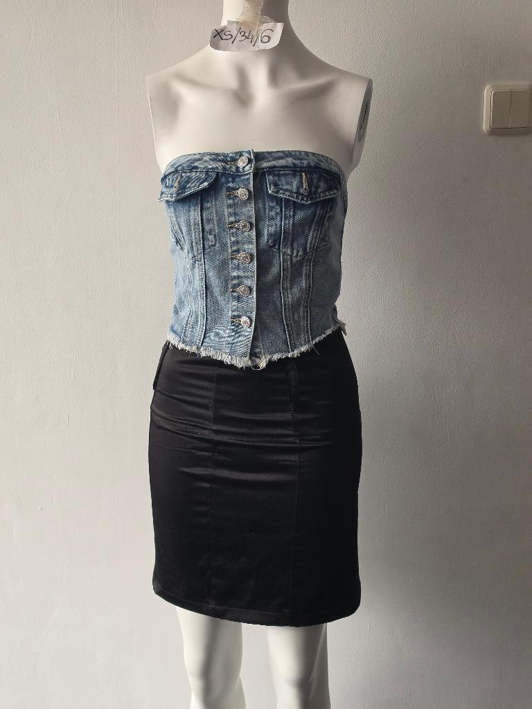 Nieuw Shein topje maat XS/34, Blauw, Nieuw, Ophalen of Verzenden, Zonder mouw