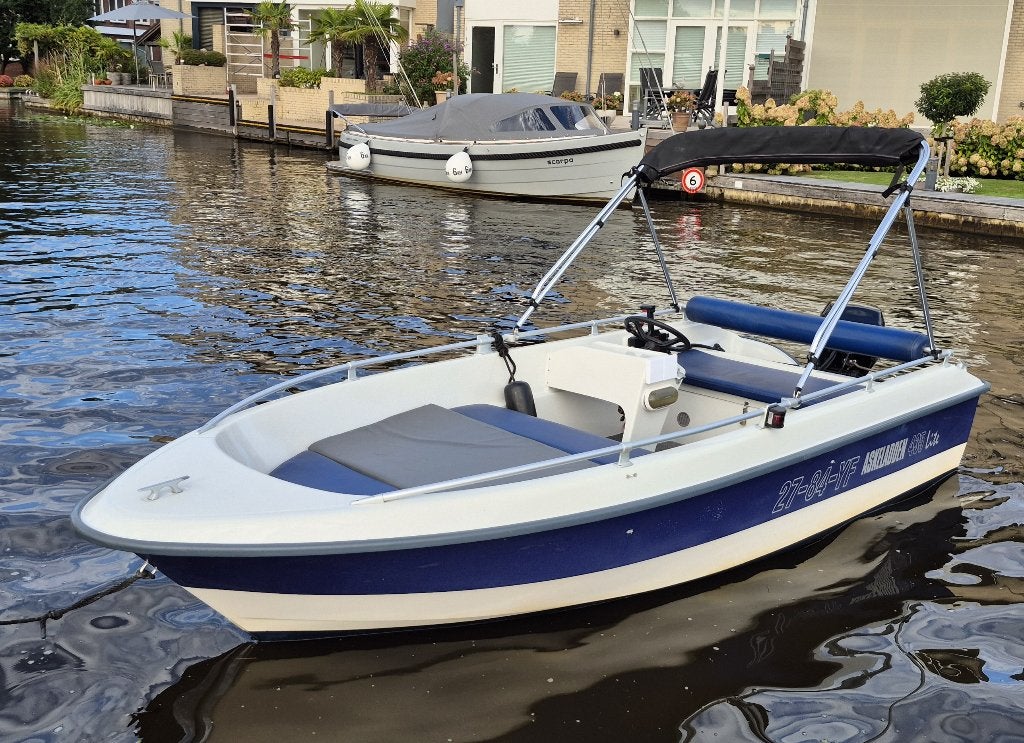 Askeladden 435 Lite met 25 PK Mercury buitenboordmotor, Watersport en Boten, Overige merken, Gebruikt, 4 m, Buitenboordmotor