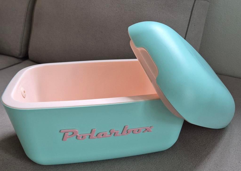 Polarbox Koelbox - Vintage Stijl, Mintgroen/Roze, Caravans en Kamperen, Ophalen