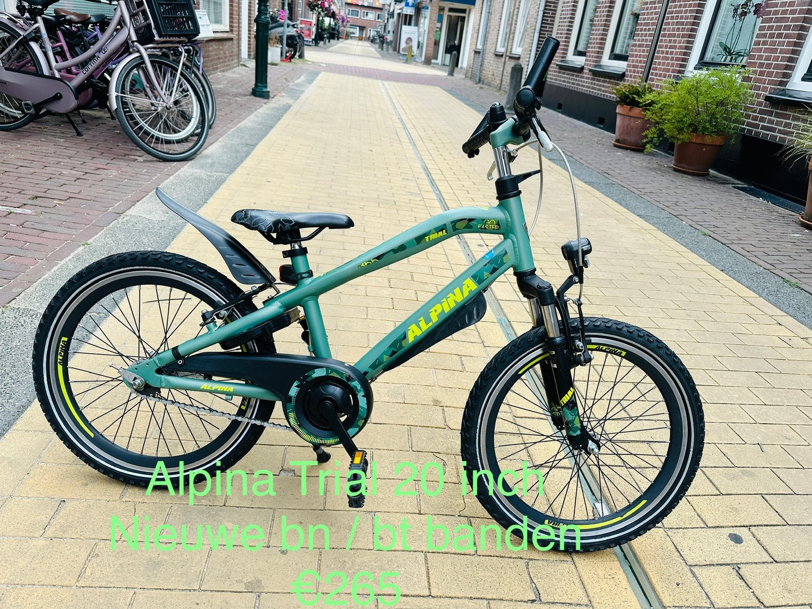 Jongensfietsen 16 18 20 22 24 26 28 inches Alpina Cortina, Ophalen, Terugtraprem, 24 inch, Versnellingen