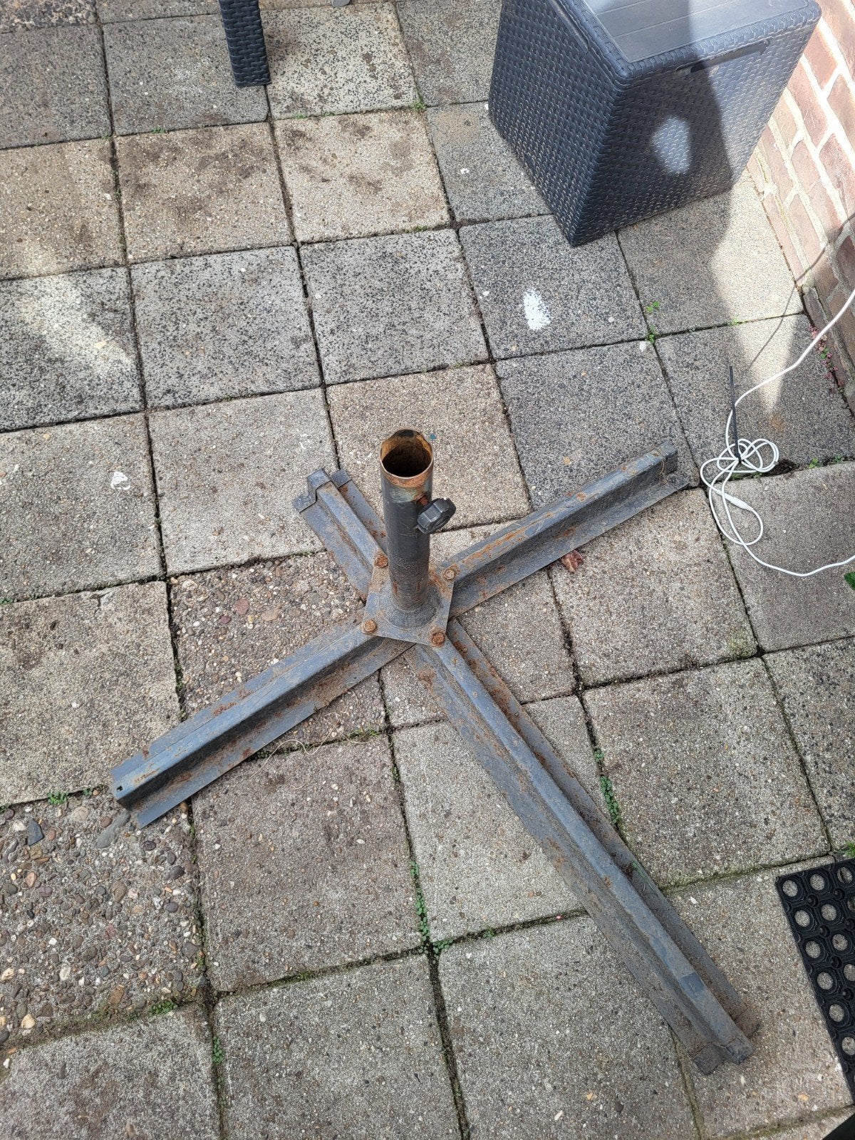 Parasolvoet of Droogmolen., Tuin en Terras, Ophalen, Minder dan 1 meter, Parasolvoet