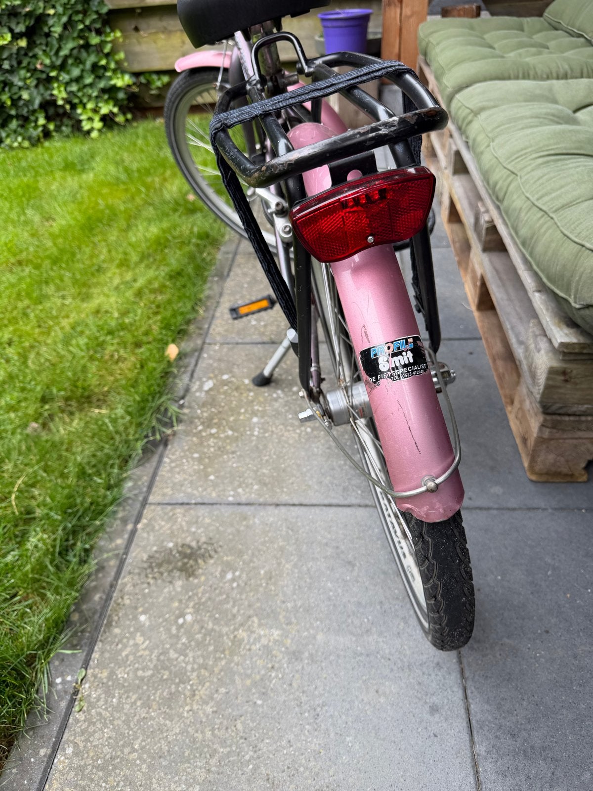 Roze Batavus fiets met lage instap, 26 inch, Ophalen, Velgrem, Batavus, 50 tot 53 cm