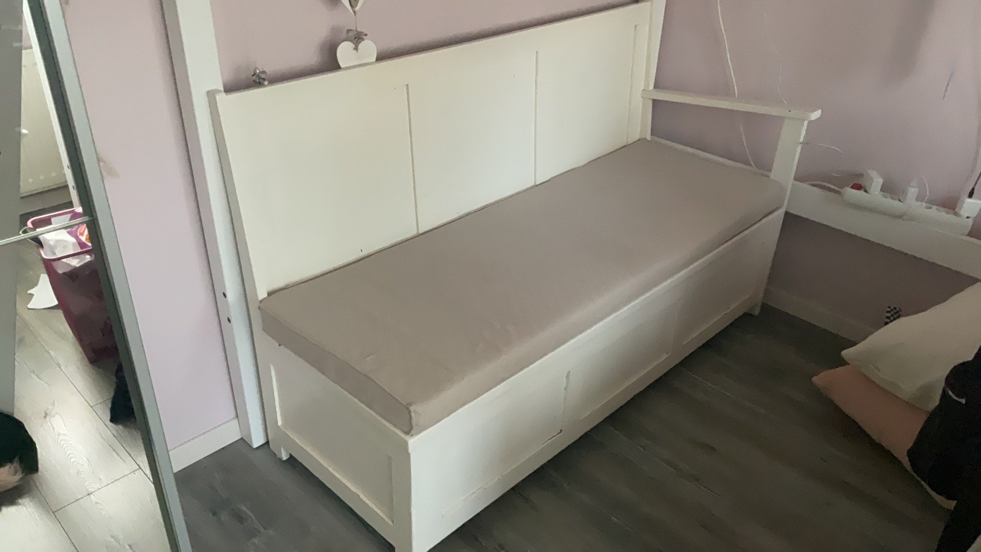 Klepbank, opbergbank, loungebank, Ophalen, Gebruikt, Minder dan 75 cm, Tweepersoons