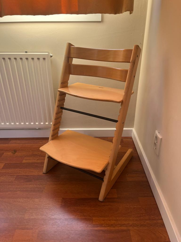 Trip trap stokke kinder meegroei stoel, Kinderen en Baby's, Kinderstoelen, Ophalen of Verzenden, Zo goed als nieuw, Meegroeistoel