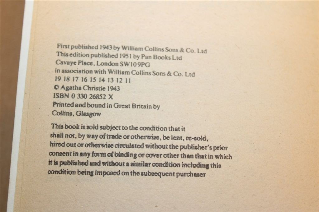 Moving Finger — Agatha Christie, Miss Marple Vintage 1951, Ophalen of Verzenden, Gelezen