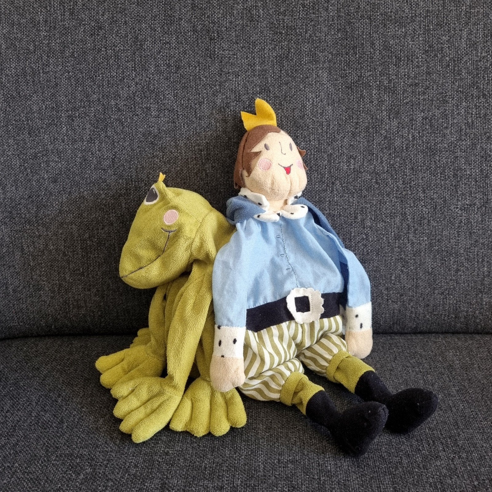 Ikea kvack kikker Prince knuffel omkeerbare frog prince knuf, Ophalen of Verzenden, Zo goed als nieuw, Kikker