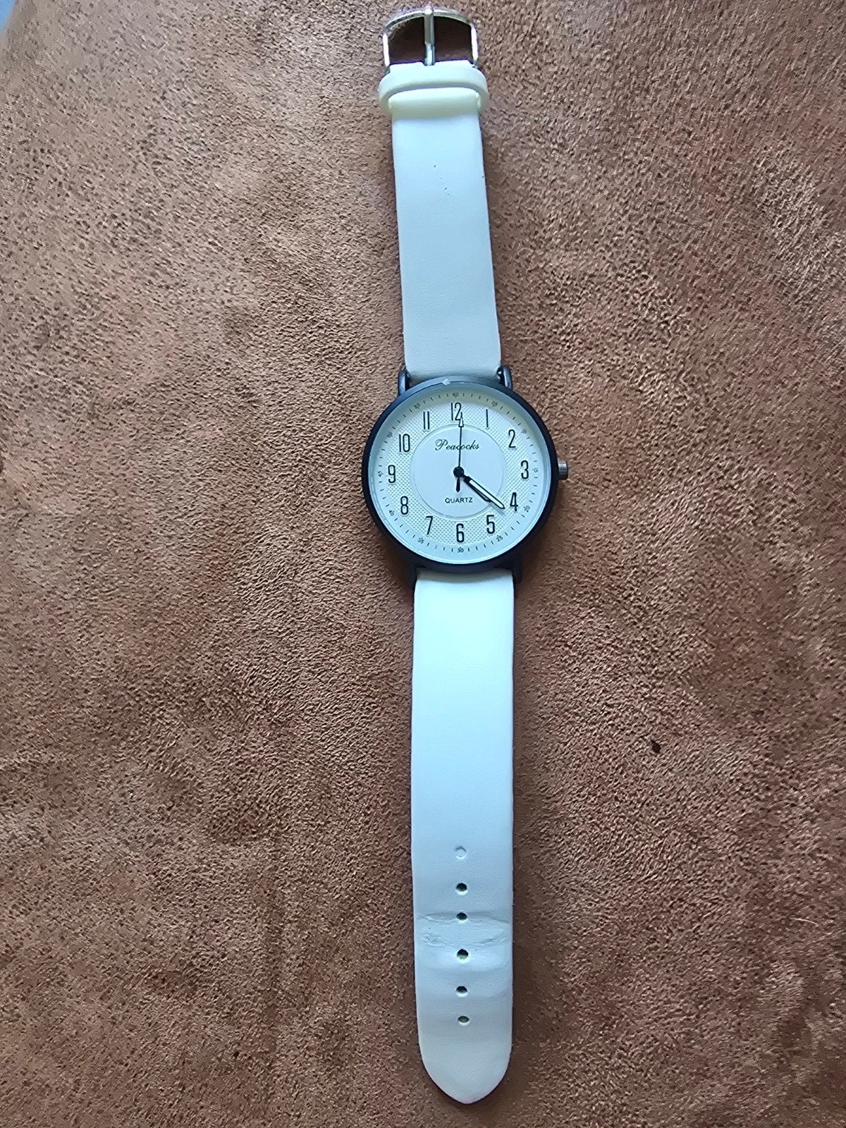 Peacocks A-136 horloge, Overige merken, Leer, Staal, Polshorloge