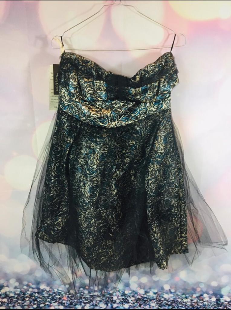 Manila Grace Strapless Jurk met Tule - Maat 44, Overige kleuren, Maat 42/44 (L), Nieuw, Ophalen of Verzenden