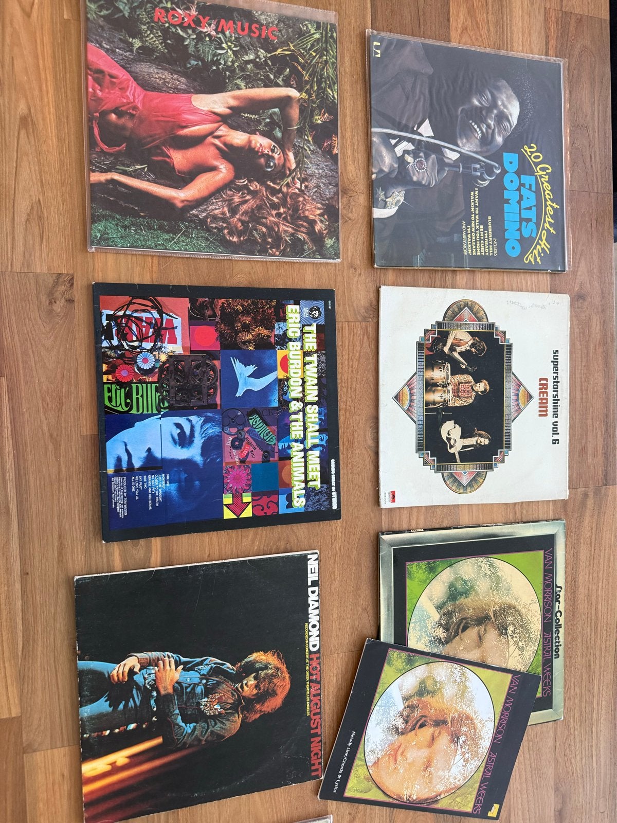 LP verzameling - 7 stuks (Roxy Music, Fats Domino, Cream), Gebruikt, Ophalen of Verzenden, 1970 - 1979, Complilatie