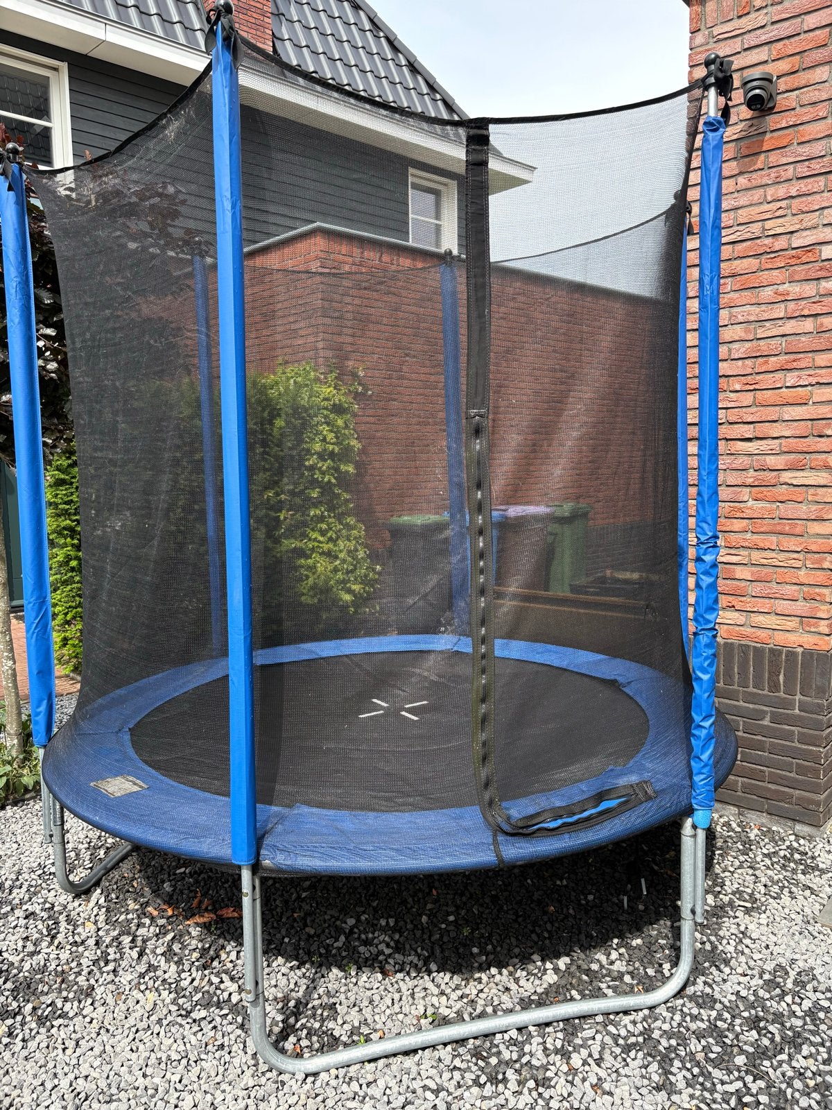 Hanson trampoline 244cm met veiligheidsnet - Goede staat, Ophalen, Gebruikt