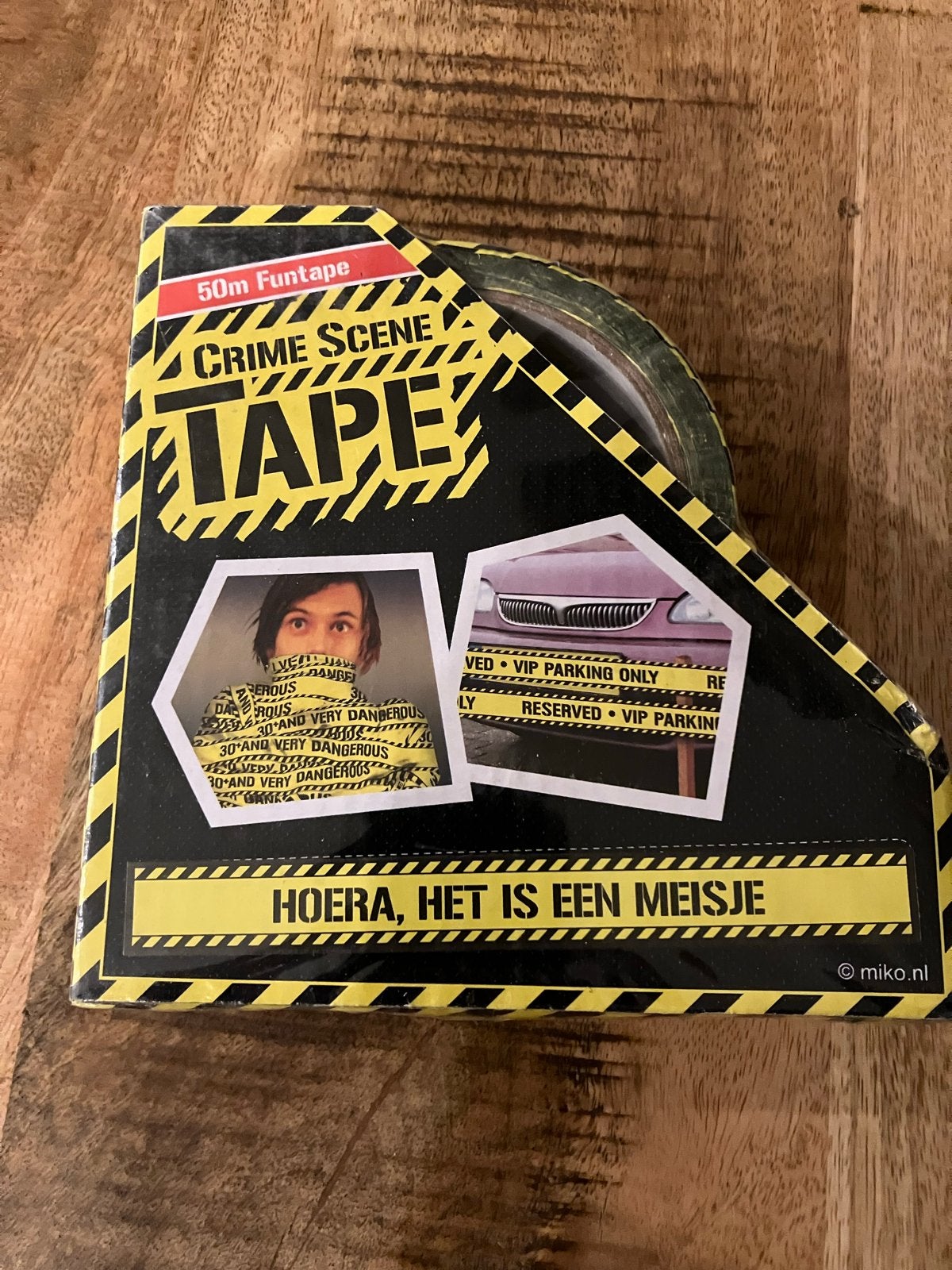 Geboorte lint 'Hoera een meisje' - 50 meter, Kinderen en Baby's, Ophalen of Verzenden, Nieuw, Geboortebord