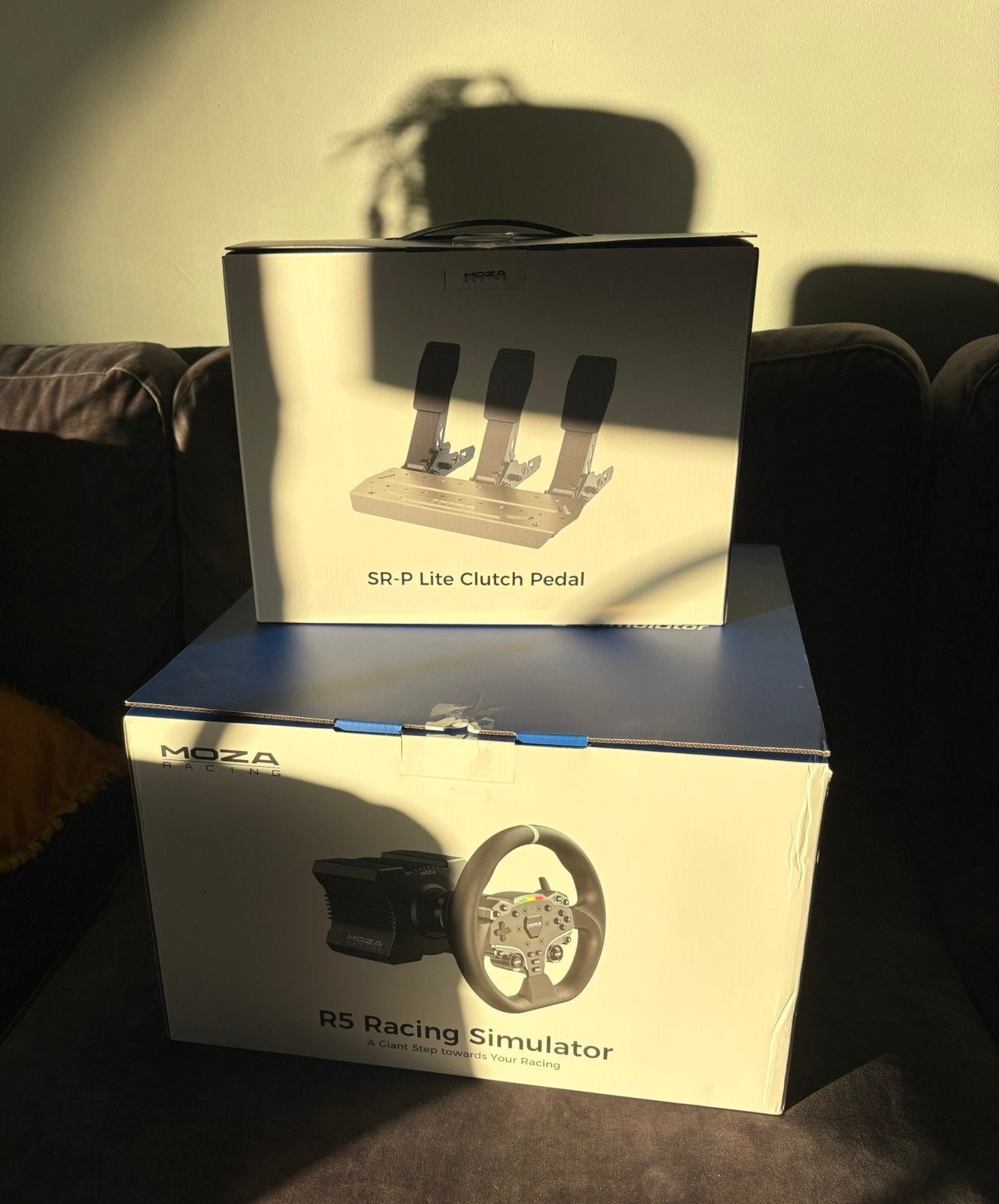 Moza r5 + Thrustmaster th8s, Computers en Software, Ophalen, Zo goed als nieuw