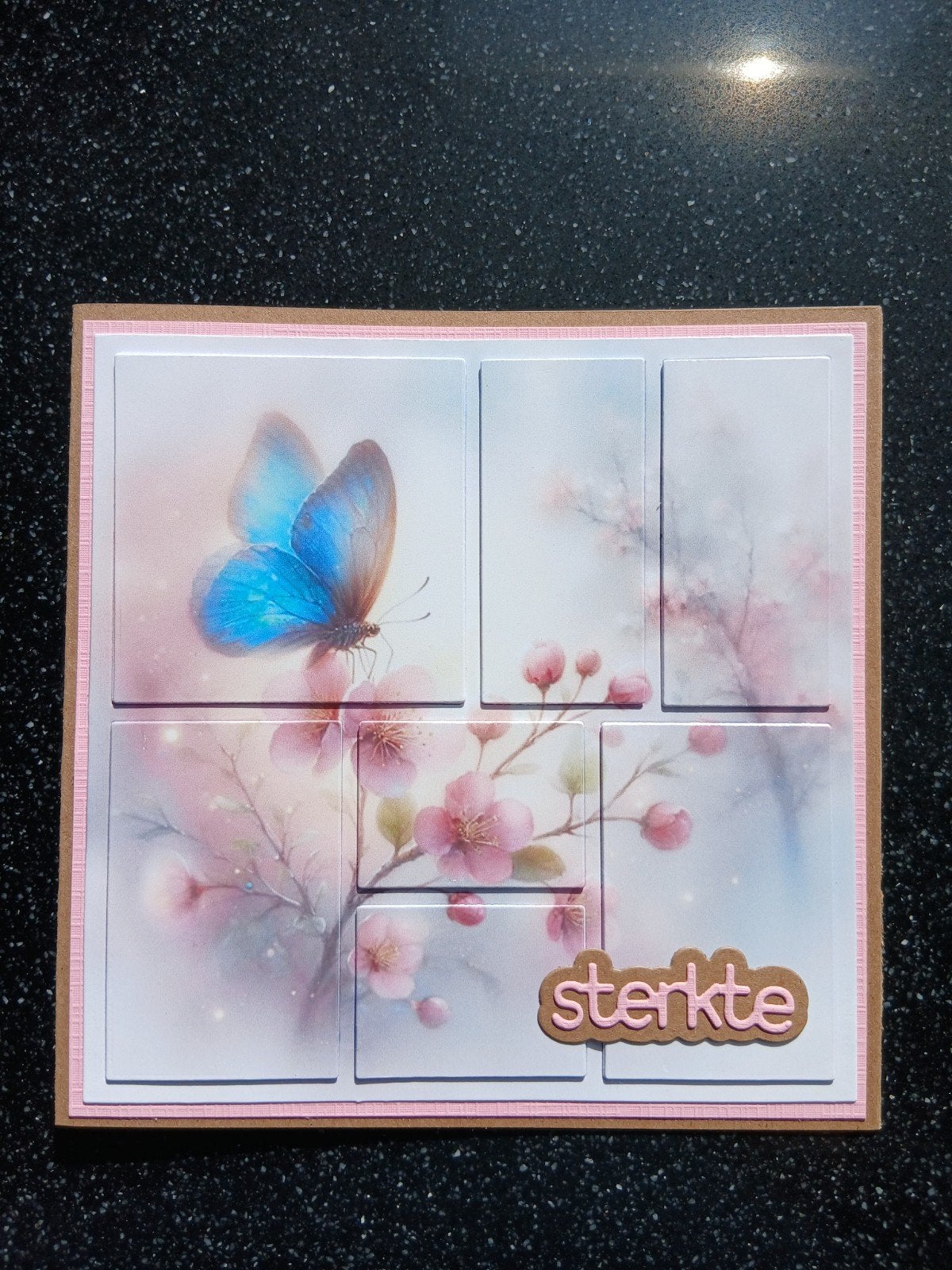 kaart sterkte bloemen vlinder 280 = 175, Ophalen of Verzenden, Zo goed als nieuw, Overige thema's