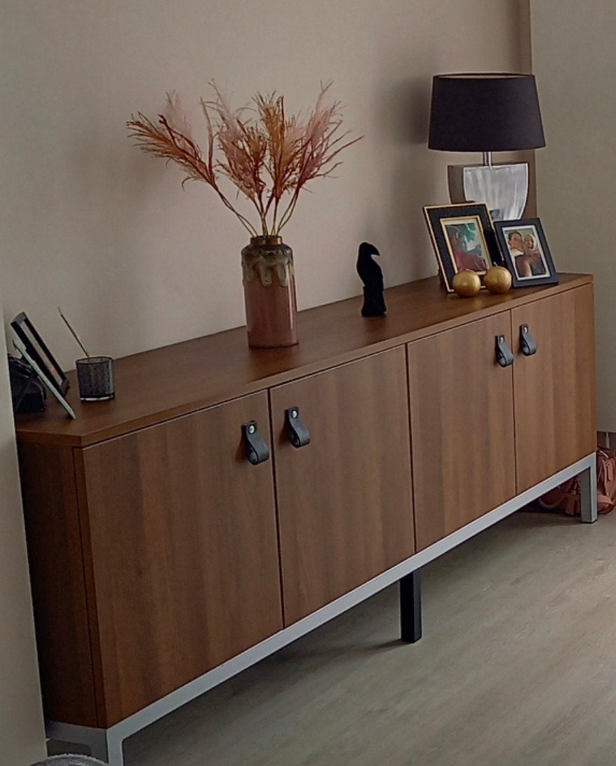 Vintage look dressoir MOET ZONDAG 20-9 WEG ZIJN, Ophalen, Gebruikt, 25 tot 50 cm, 200 cm of meer
