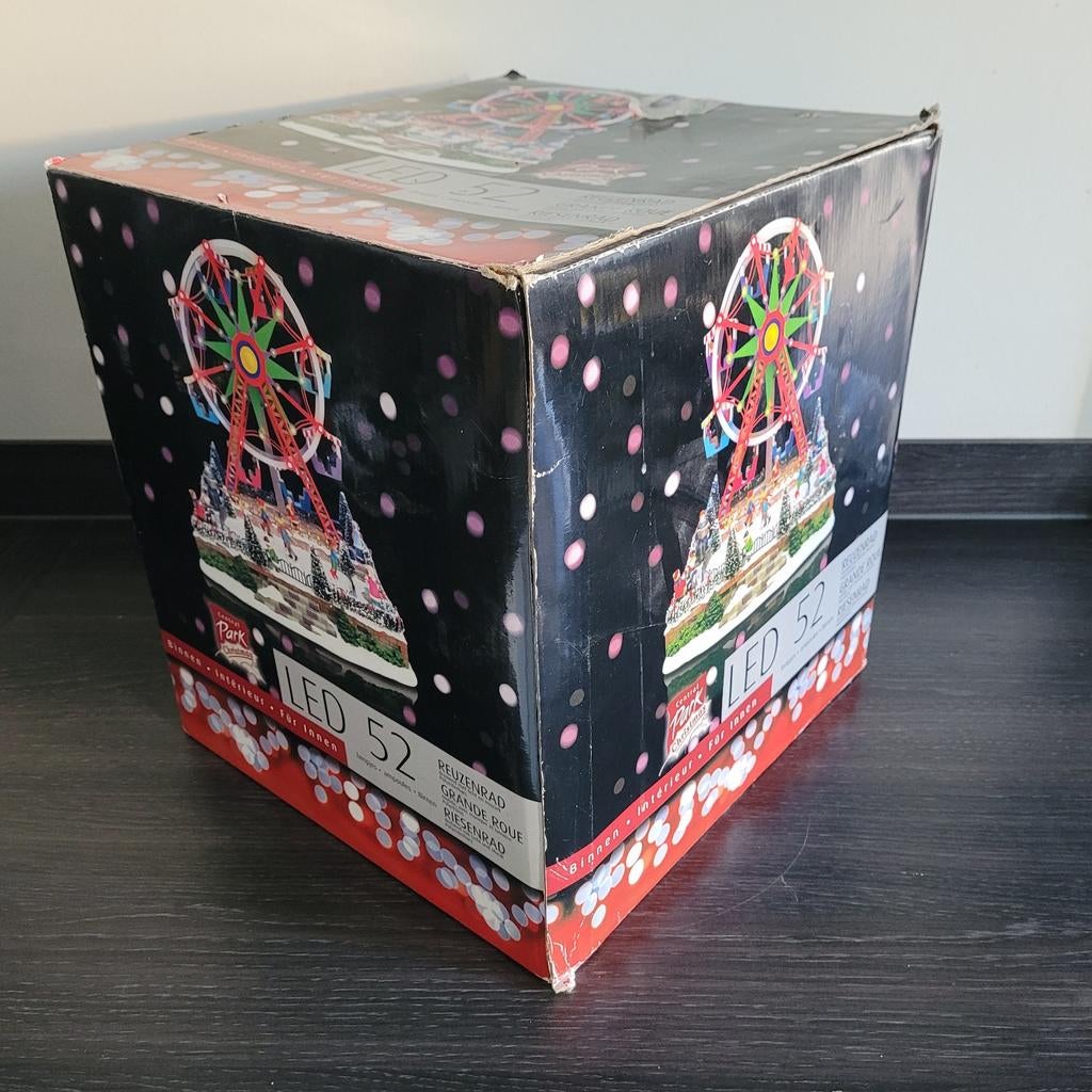 Reuzenrad voor in een kerstdorp! Kersthuisje , kerst dorpje., Diversen, Ophalen of Verzenden, Gebruikt