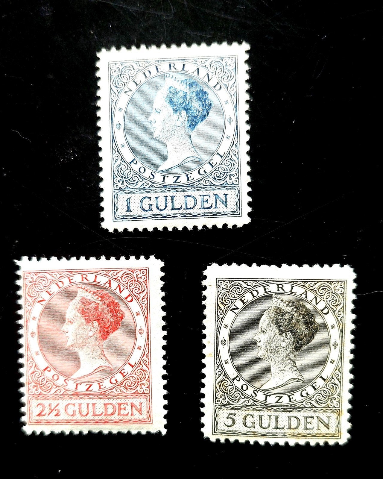 Postzegels Nederland 1924-1927  Nvph 163-165  ongebruikt., Postzegels en Munten, Postzegels | Nederland, Ophalen of Verzenden