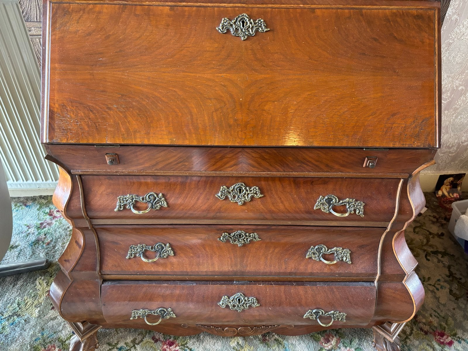 Antiek Biedermeier secretaire., Ophalen
