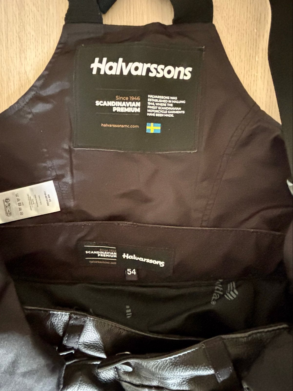 Halvarssons Rinn motorbroek, maat 54, uitstekende staat, Ophalen of Verzenden, Tweedehands, Heren, Broek | leer
