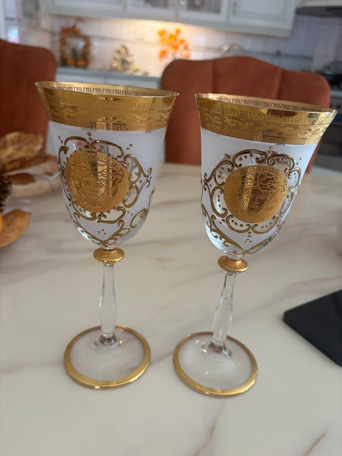 Glas wijn versace, Ophalen of Verzenden, Zo goed als nieuw, Overige typen