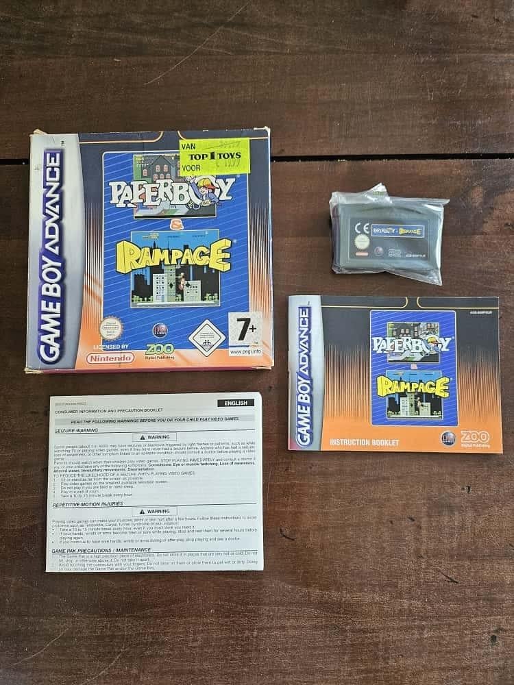 Rampage & paperboy Gameboy cib, Avontuur en Actie, Gebruikt, 1 speler, Ophalen of Verzenden