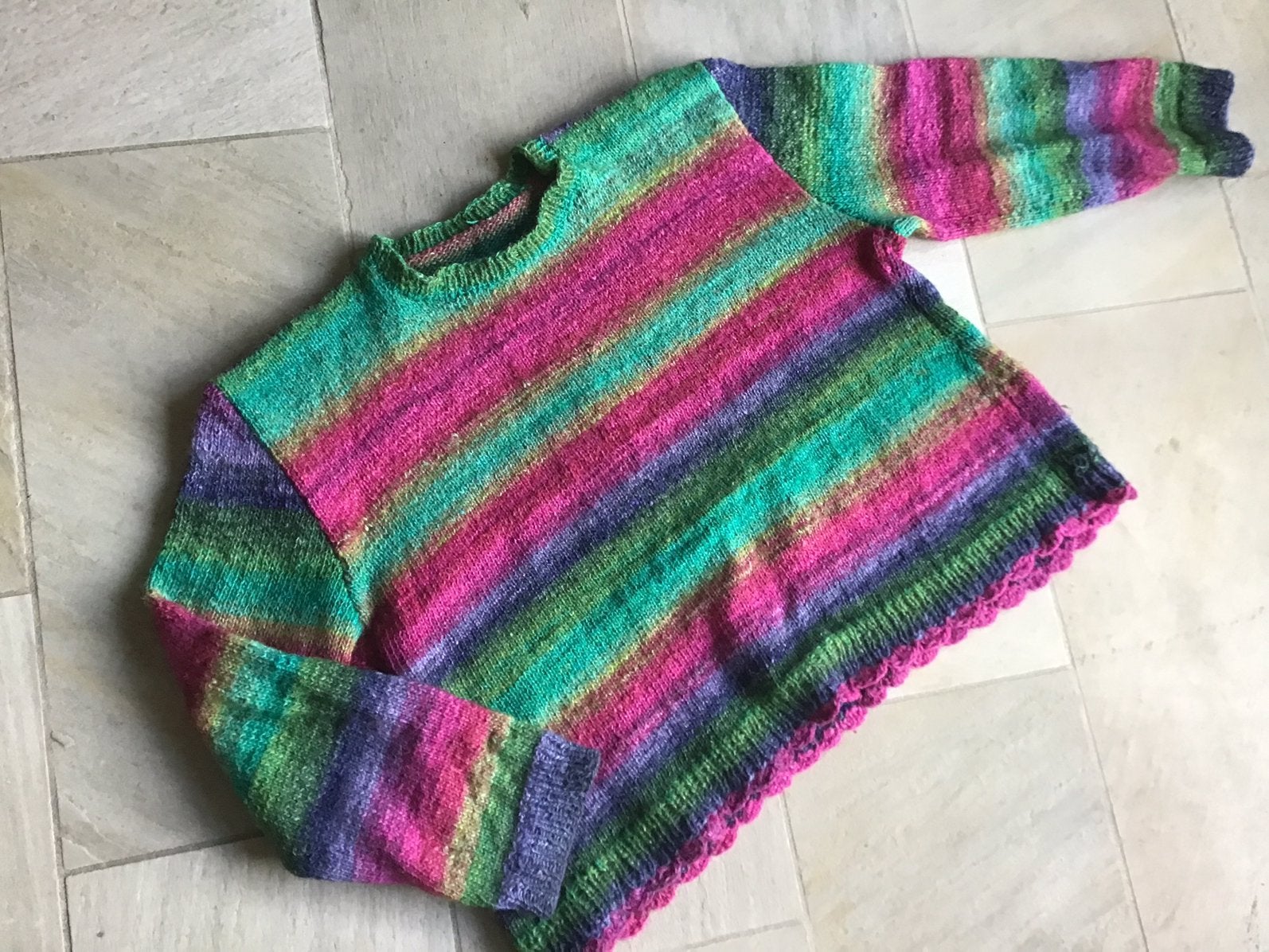 Trui XL handgebreid in NORO silk garden garen., Ophalen of Verzenden, Zo goed als nieuw, Maat 46/48 (XL) of groter, Meerkleurig