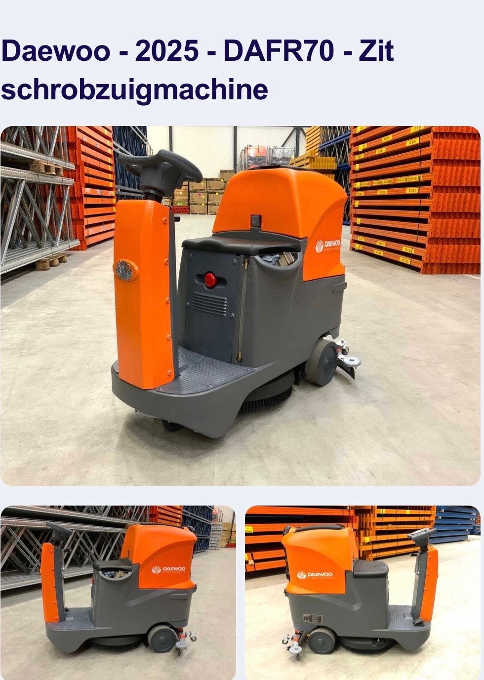 schrobzuigmachine, Ophalen