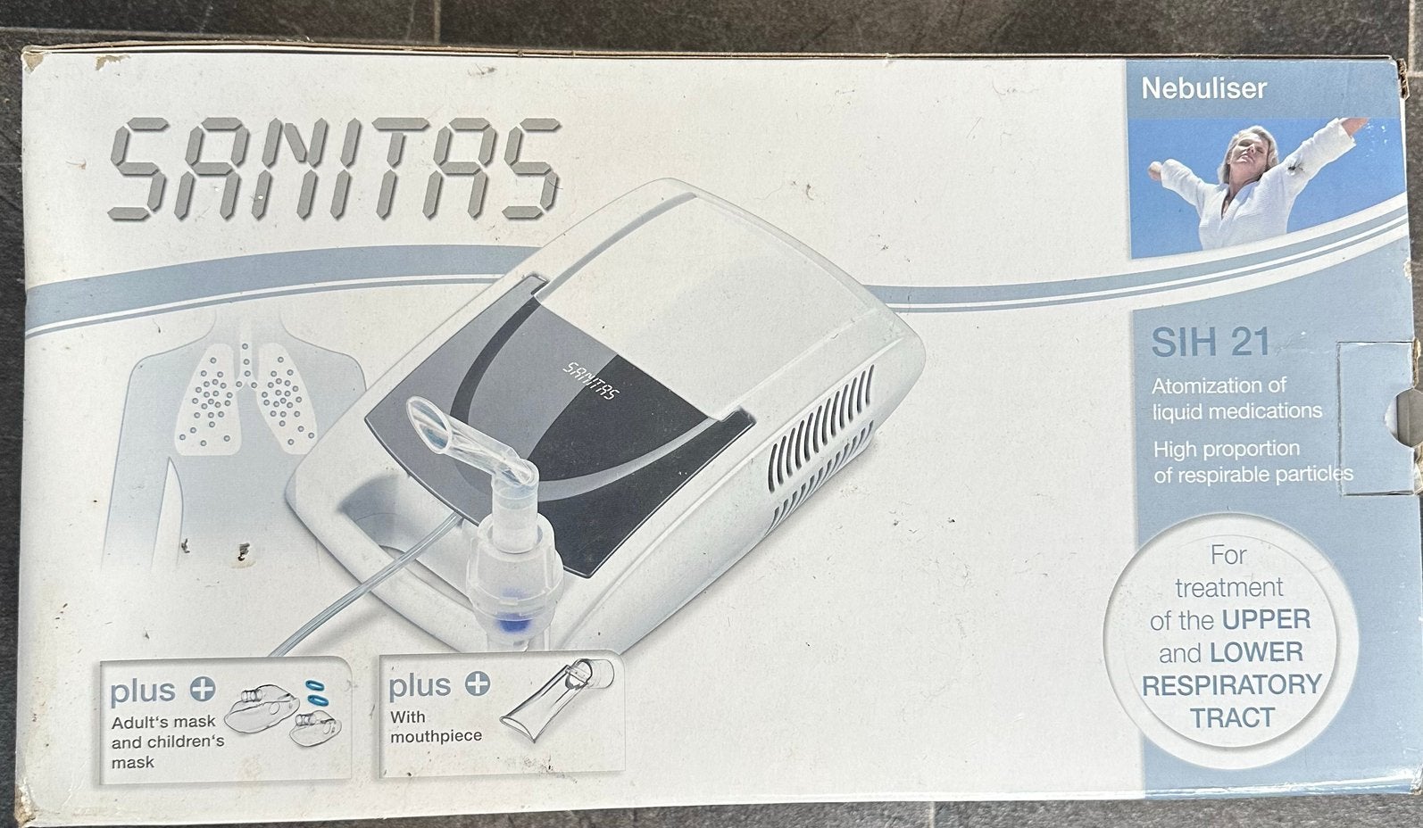 vernevelapparaat / inhalator sanitas, Ophalen of Verzenden, Zo goed als nieuw, Overige typen