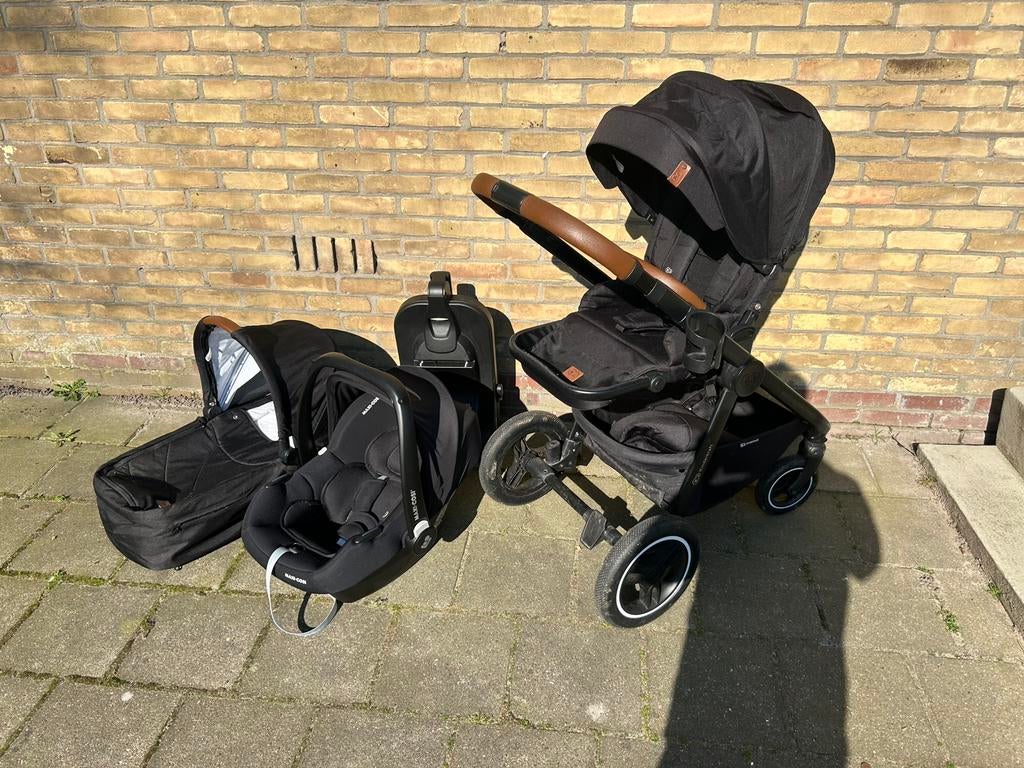 Kindercraftset: Kinderwagen,Maxicosi bijbehorend autosysteem, Kinderen en Baby's, Kinderwagens en Combinaties, Ophalen, Gebruikt