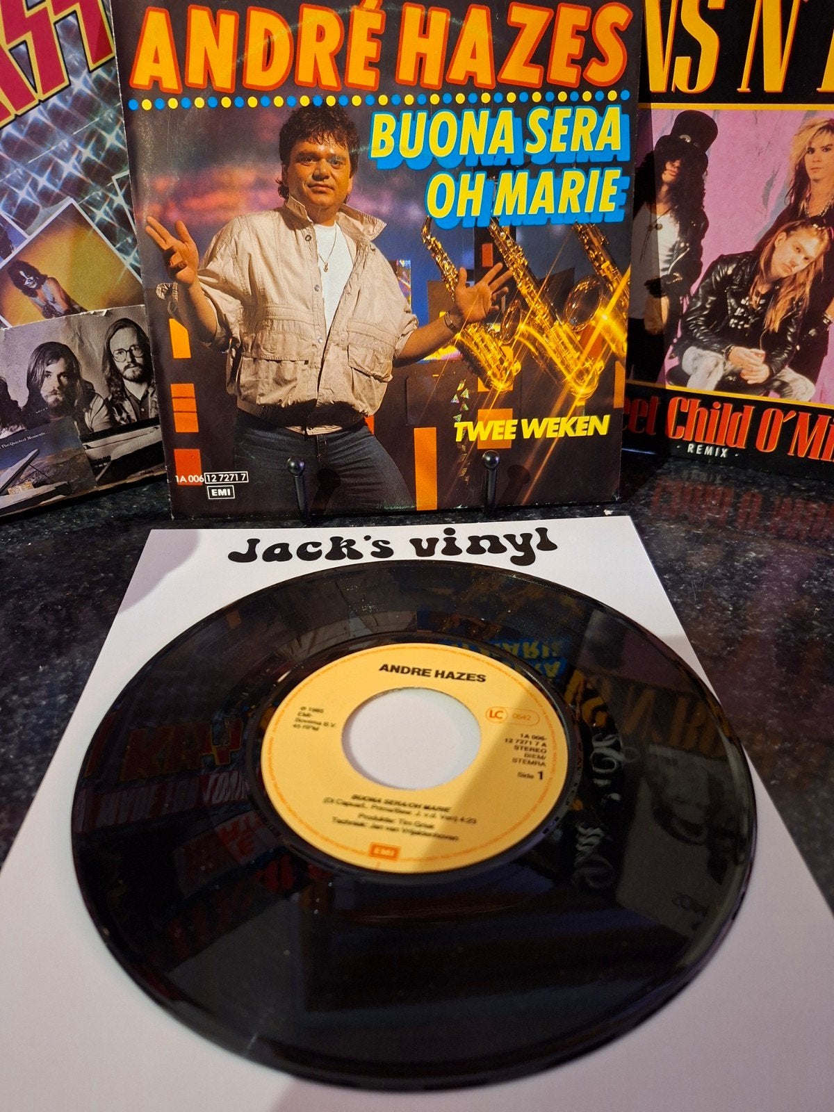André Hazes - Buona Sera Oh Marie 7 inch vinyl single 1985, 7 inch, Ophalen of Verzenden, Overige typen, Fotohoes