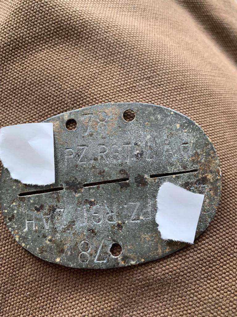 Erkennungsmarke, duits, wo2. Dog tag. Duitse xx, Verzamelen, Ophalen of Verzenden, Duitsland, Embleem of Badge