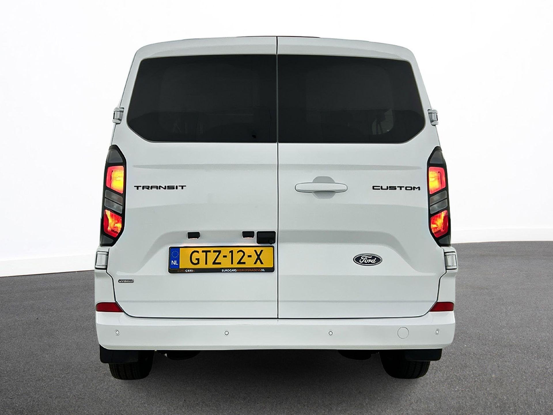Ford Transit Custom 340 2.5 PHEV L2H1 Limited Automaat Incl., Auto's, Stof, Gebruikt, 1850 kg, Wit