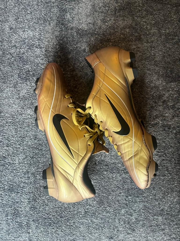 Originele gouden Nike Mercurial Vapor 2 - Maat 42,5, Maat XS of kleiner, Ophalen of Verzenden, Gebruikt, Schoenen