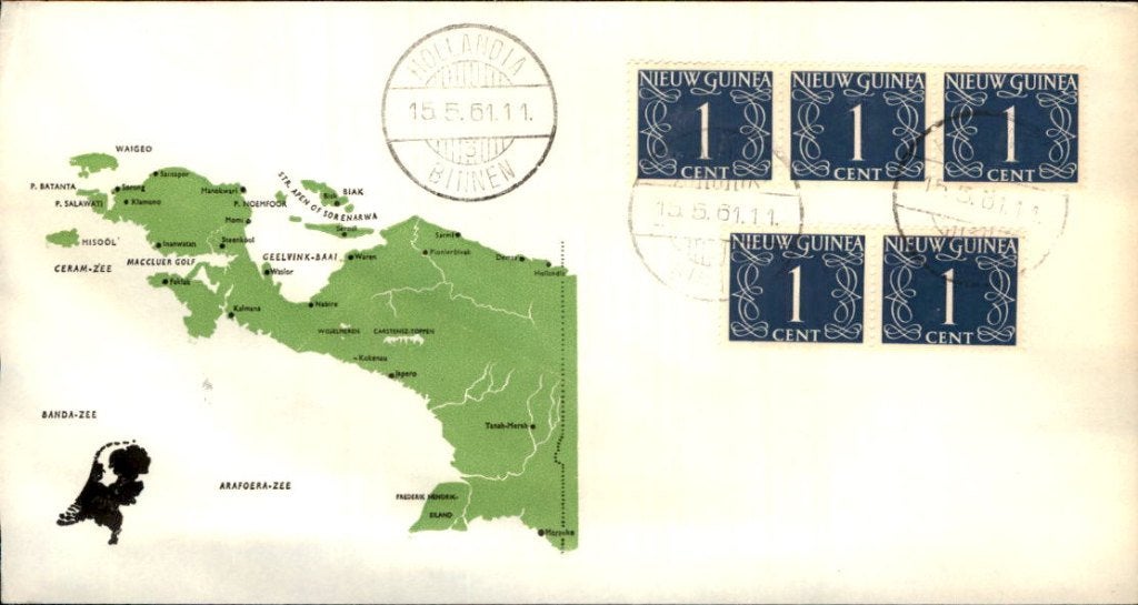 Nieuw Guinea - Stempel Hollandia Binnen - 1961, Verzenden, Envelop