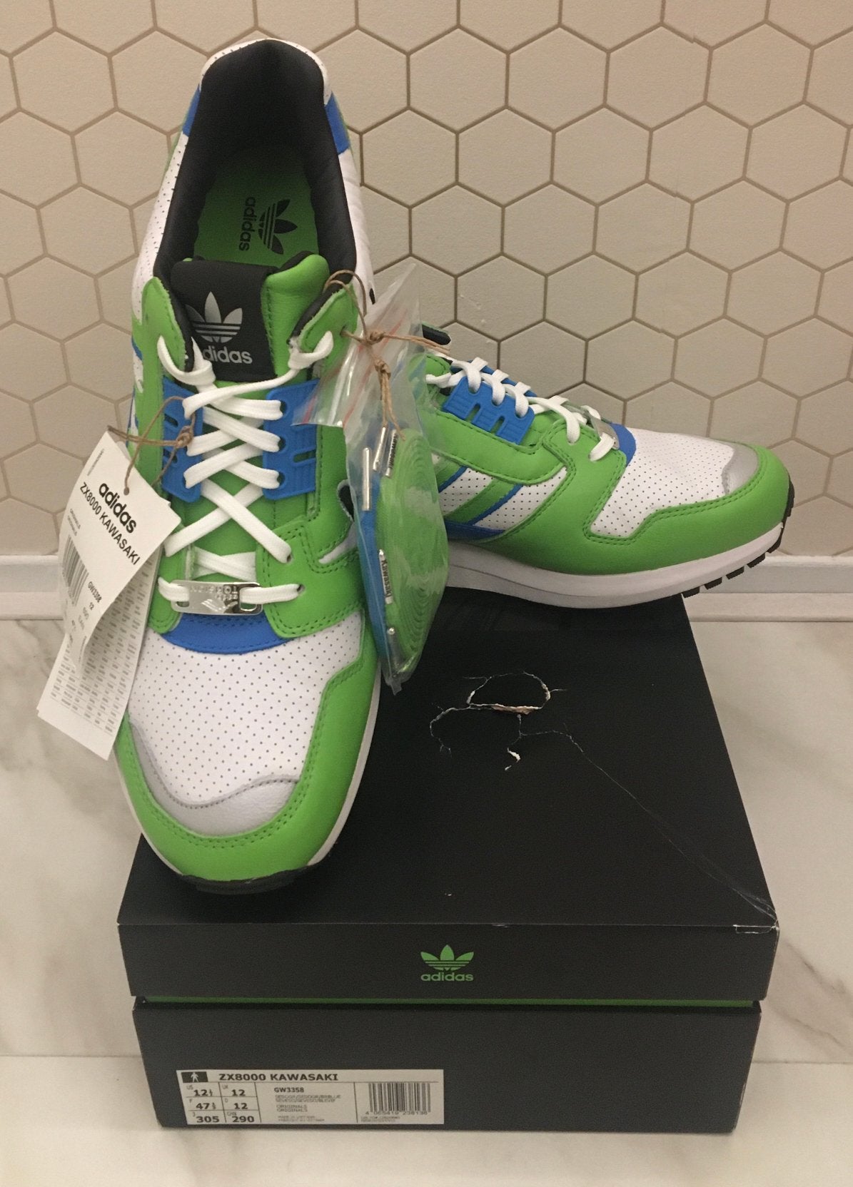 Adidas ZX 8000 Kawasaki GW3358 Nieuw DS Maat 47 ⅓, Ophalen of Verzenden, Nieuw, Overige kleuren