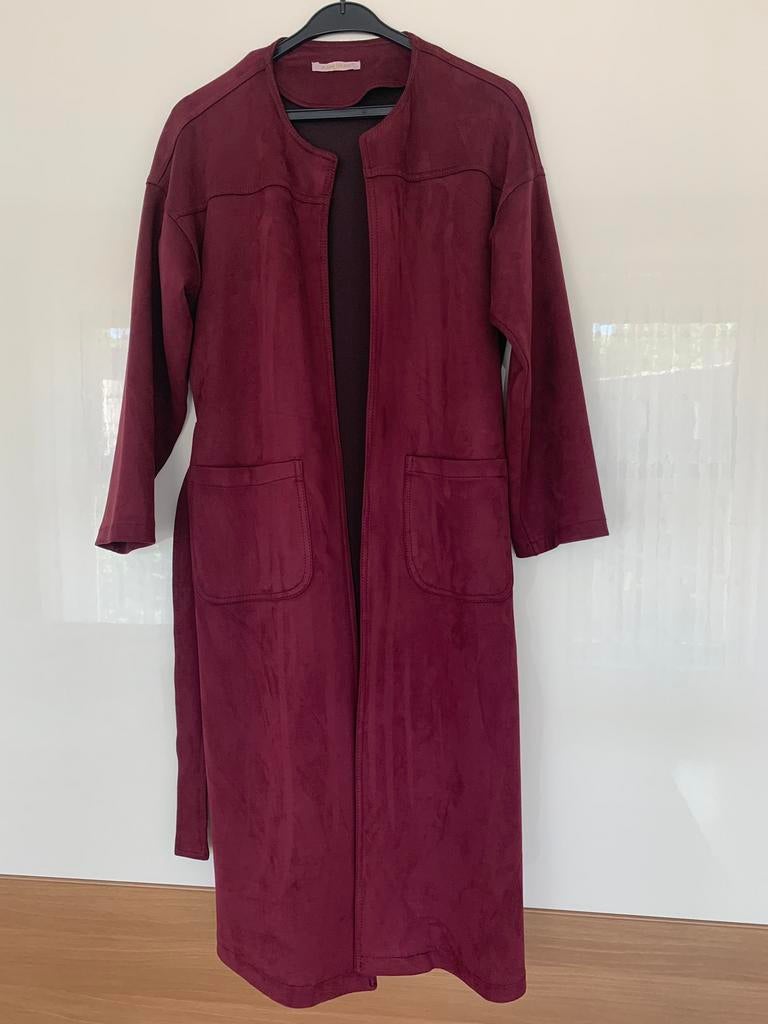 Mooie suede look jas. Maat 38., Ophalen of Verzenden, Zo goed als nieuw, Maat 38/40 (M)