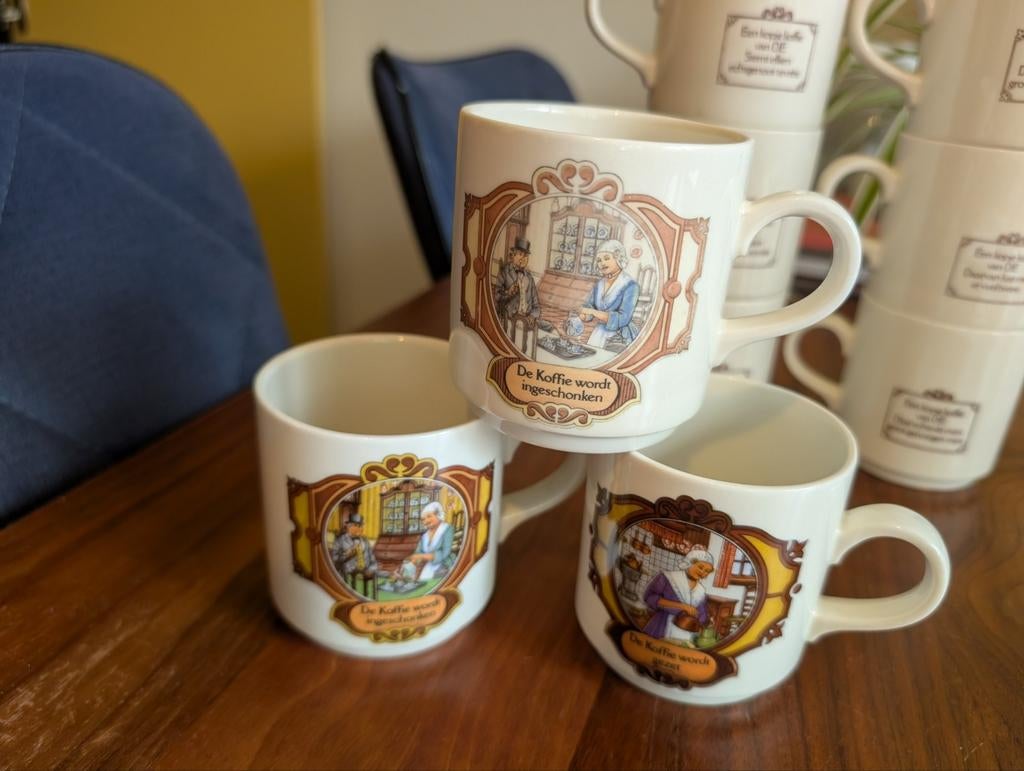 Villeroy en Boch koffiekopjes (9), Huis en Inrichting, Keuken | Servies, Ophalen of Verzenden, Porselein, Overige stijlen, Kop(pen) en/of Schotel(s)