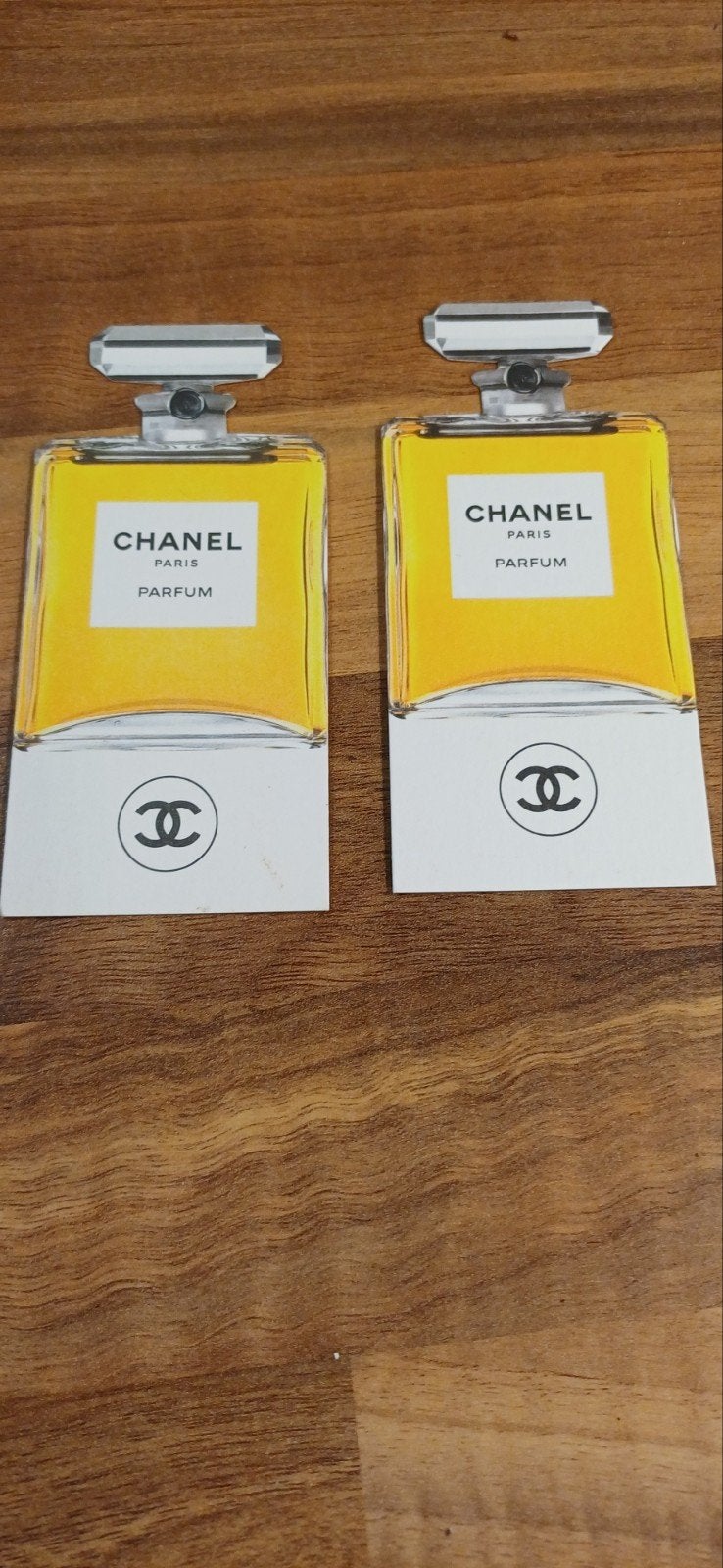 Chanel geurkaartje parfumfles N5 N19 Coco Allure Cristalle, Ophalen of Verzenden