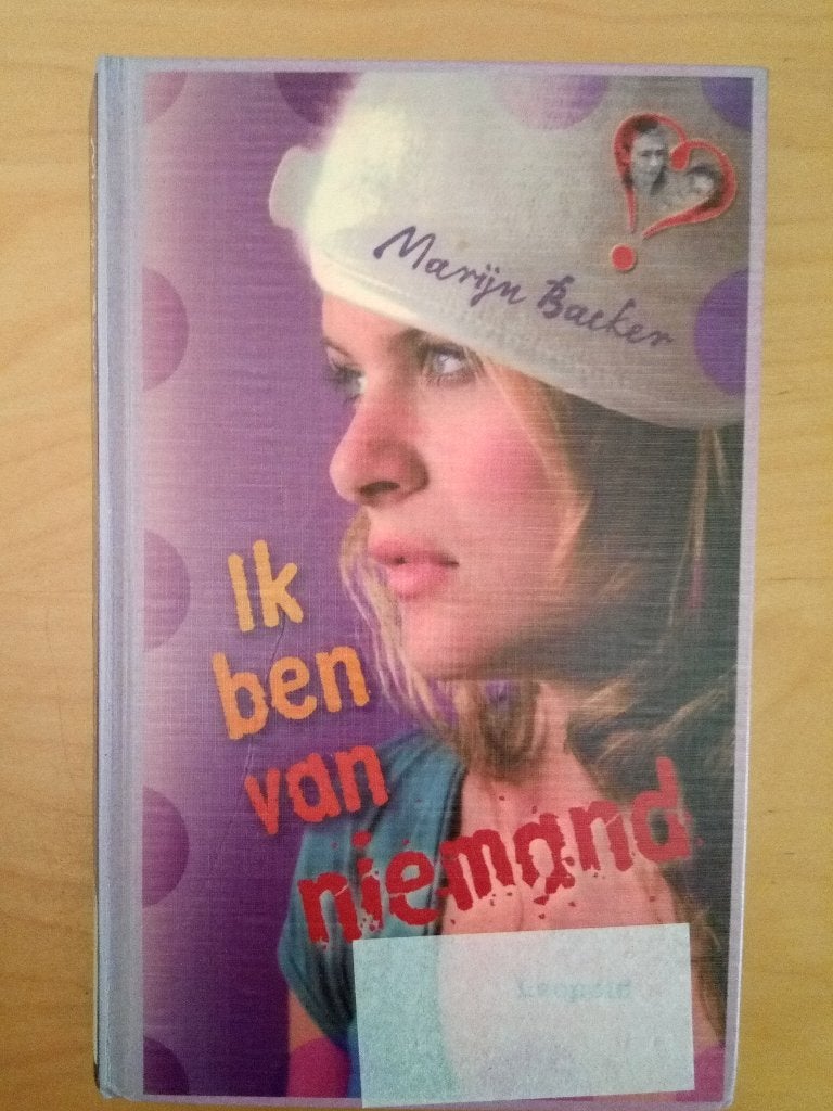 Marijn Backer - Ik ben van niemand, Ophalen of Verzenden, Gelezen, Marijn Backer, Fictie