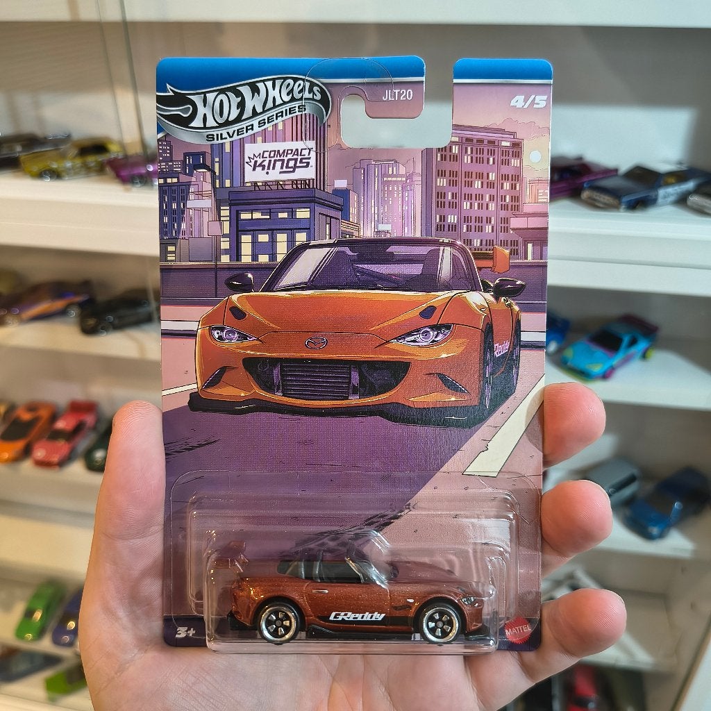 Hot Wheels Silver Series '15 Mazda MX-5 Miata (JKX56), Nieuw, Ophalen of Verzenden, Mattel Europa B.V, Service.nl@mattel.com