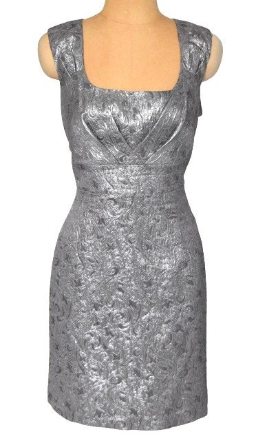 Nieuwe Coast jurk, jurkje, feestjurk, zilver, Mt. L, Overige typen, Verzenden, Maat 42/44 (L), Nieuw