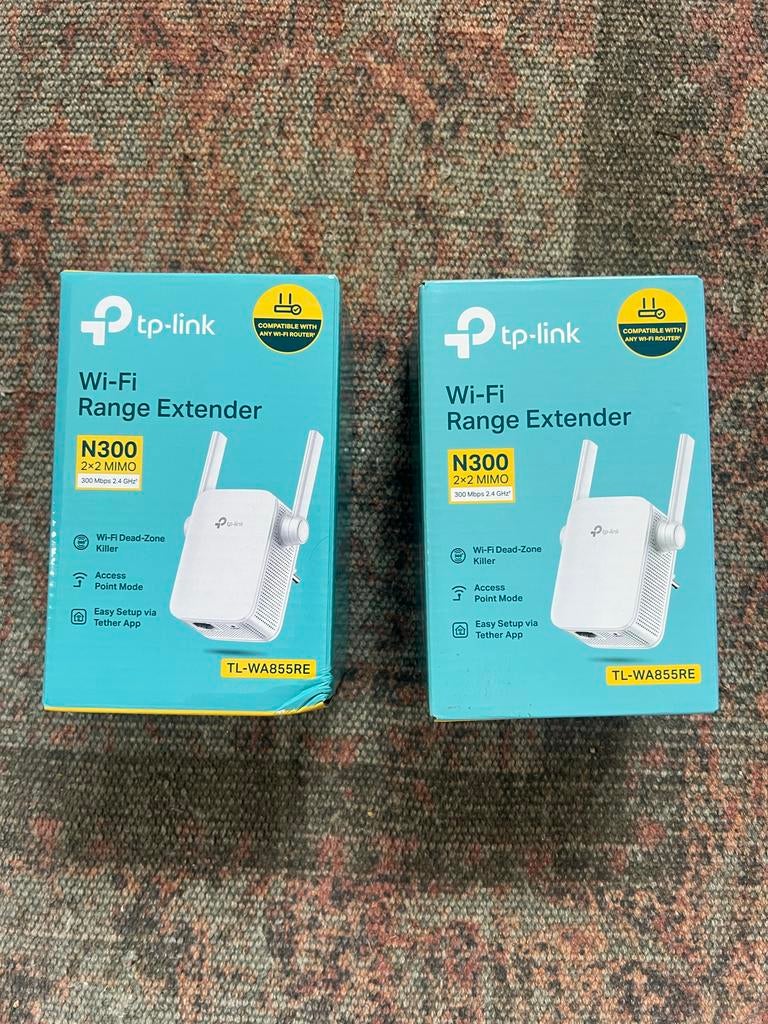 TP-Link TL-WA855RE wifi versterkers 2 stuks, Ophalen of Verzenden, Nieuw