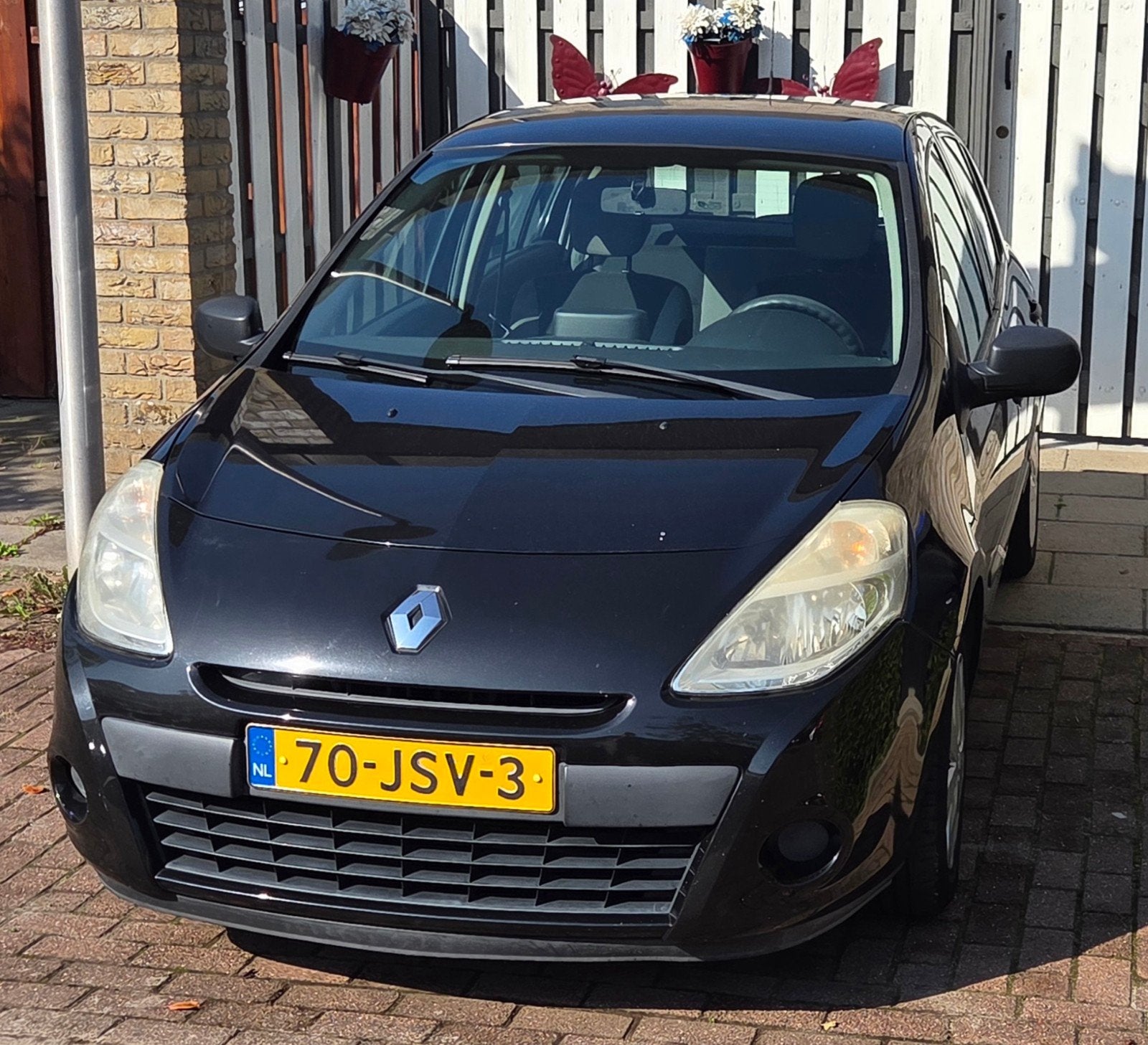 Renault Clio 1.2, 5-DRS, 2009 Zwart, Voorwielaandrijving, 535 kg, 74 pk, 4 cilinders