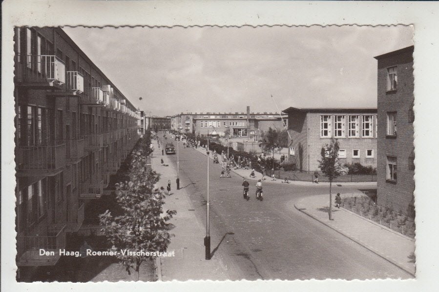 Den Haag, Roemer Visscherstraat, Verzamelen, Ansichtkaarten | Nederland, Ophalen of Verzenden, 1960 tot 1980, Ongelopen, Zuid-Holland