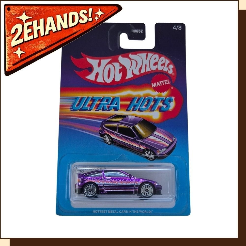 Hot Wheels '88 Honda CR-X #4/8 Ultra Hots, Mattel, Mattel, Ophalen of Verzenden, Zo goed als nieuw